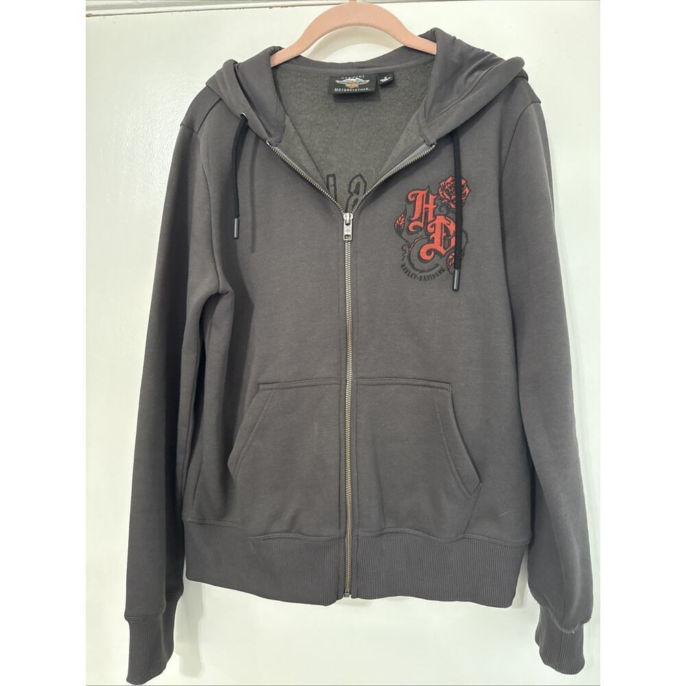 Harley-Davidson® Women's Roses Zip Front Hoodie - 96323-21VW